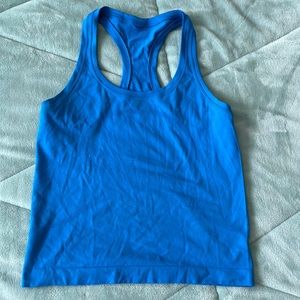 blue size 4 lululemon swiftly tech race length